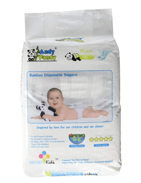 Andy Pandy Biodegradable Bamboo Disposable Diapers