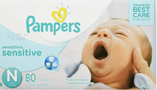 Pampers Swaddlers Sensitive Disposable Baby Diapers